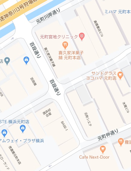 元町100段地図